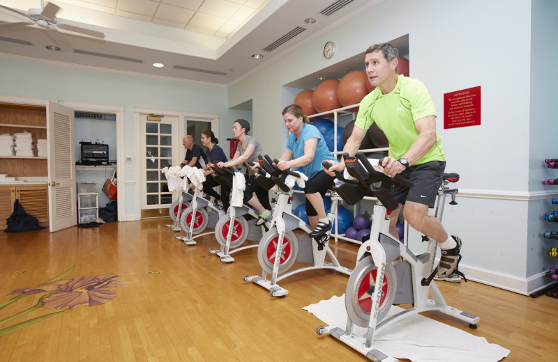 Fitness room at Kingsmill Resort.