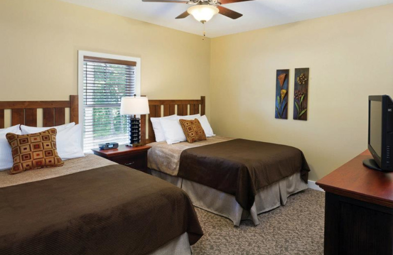 Cottage guest room at Arrowwood Resort.