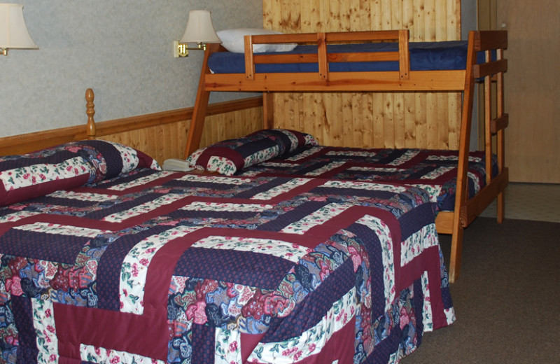 Guest room at The Inn at the Rostay.