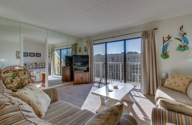 Rental living room at Vacasa Ocean City.