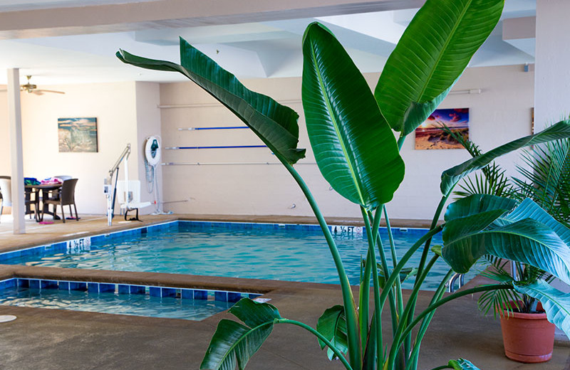 Indoor pool at Flagship Oceanfront Hotel Ocean City.