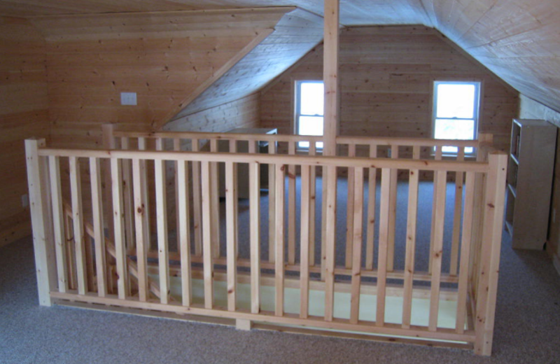 Attic space at Myers Cave Resort.