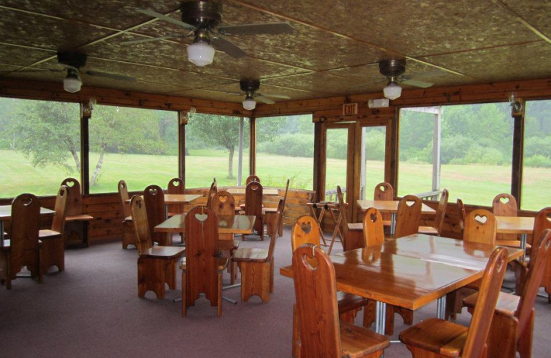 Dining room at Cold Spring Lodge.