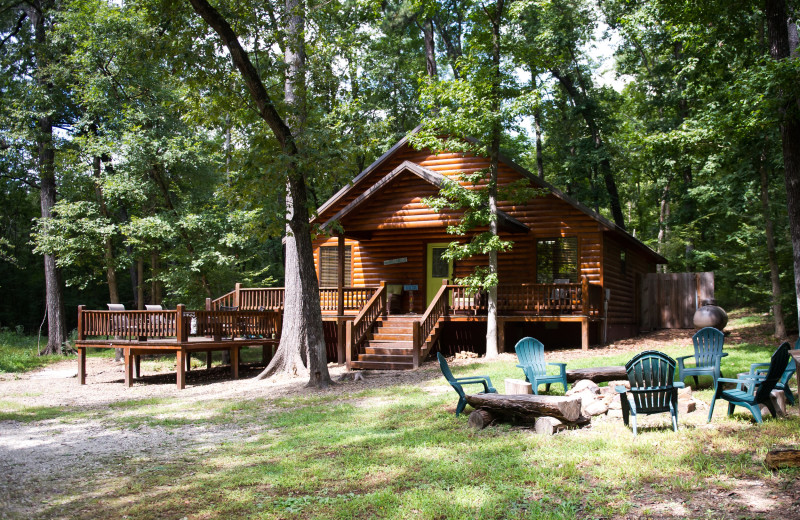 Cabin exterior at Kiamichi Country Cabins.