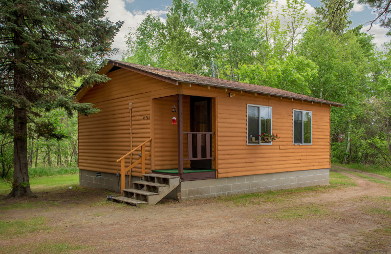 Cabin exterior at Twin Springs Resort.