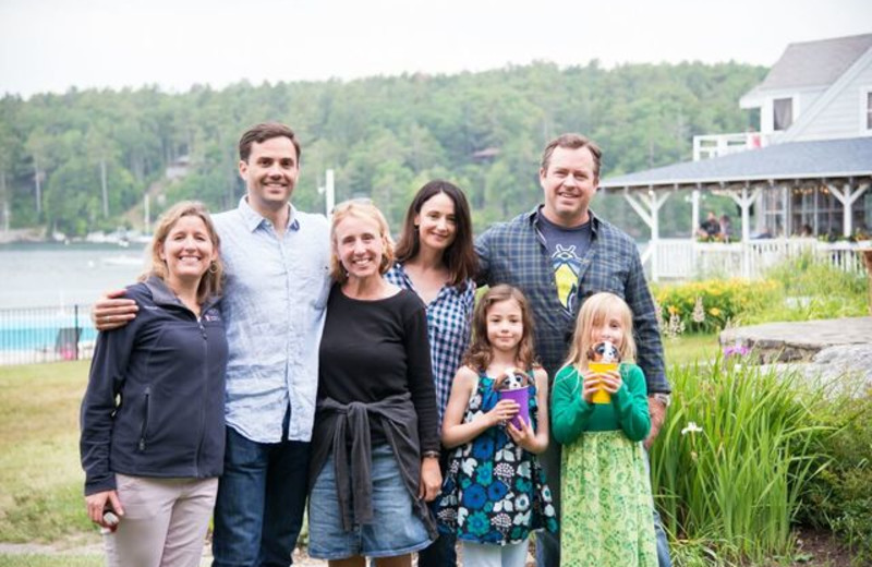 Family reunion at Linekin Bay Resort.