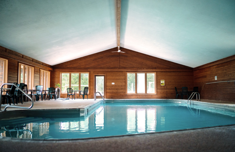 Indoor pool at Ruttger's Birchmont Lodge.