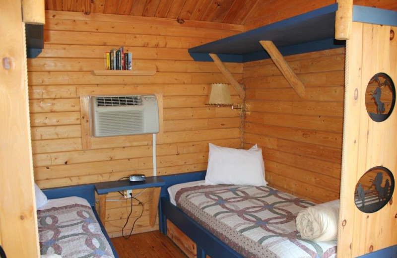 Cabin bunks at Colorado Cattle Company Ranch.