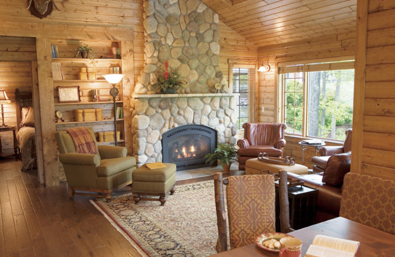 Guest living room at The Homestead.