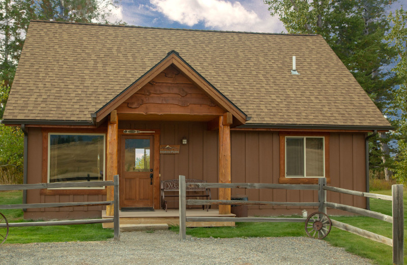 Cabin exterior at Gentry River Ranch.