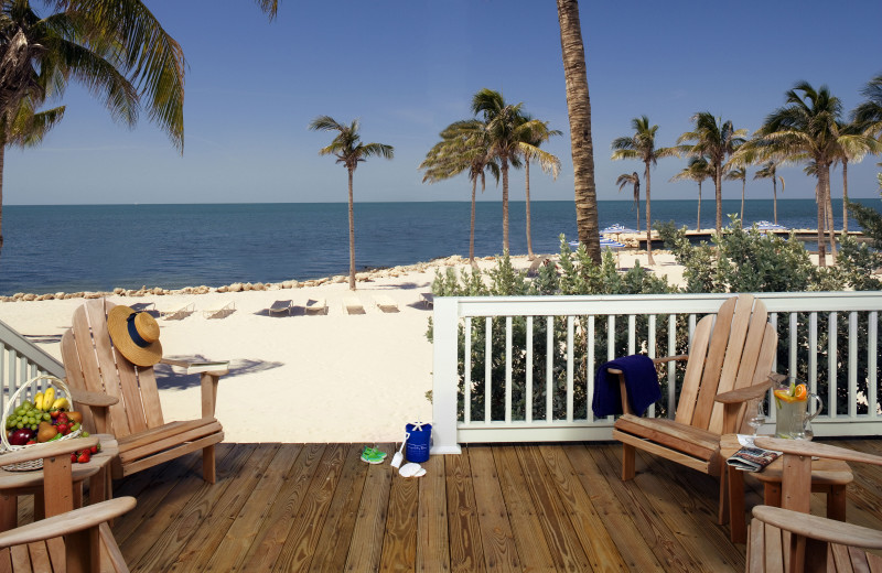 Beach deck at Tranquility Bay Beach House Resort.