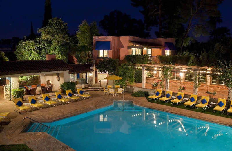 Outdoor pool at Arizona Inn.