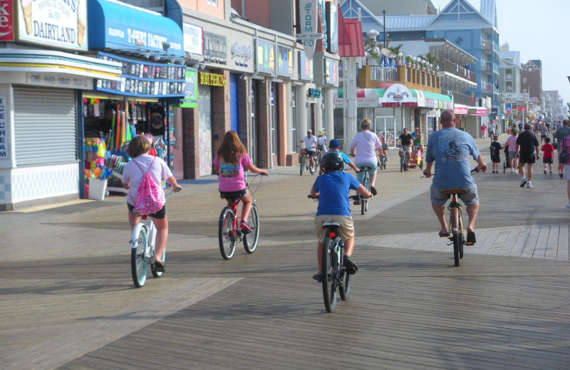 Biking at Sea Hawk Motel.