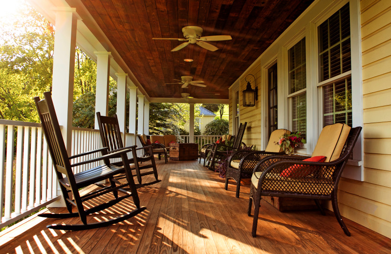 Porch at The Inn at Willow Grove.