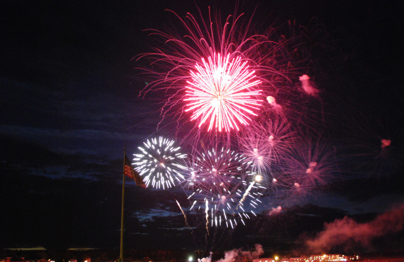 Fireworks at Beachmere Inn.