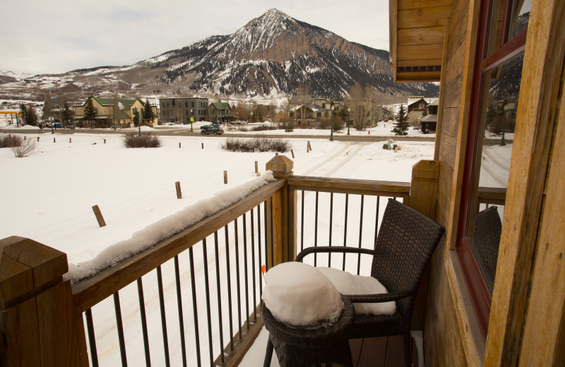 Ain't she a Butte. View from rental deck. 