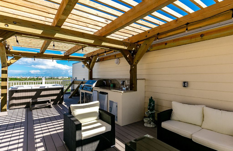 Rental patio at Silver Sands Realty.