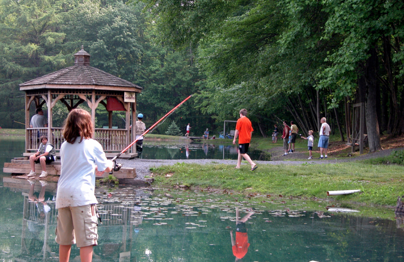 Fishing at Yogi at Shangri-La.