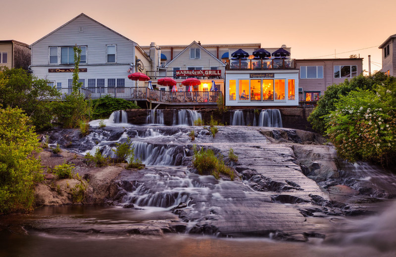 Waterfall near Mount Battie Motel.