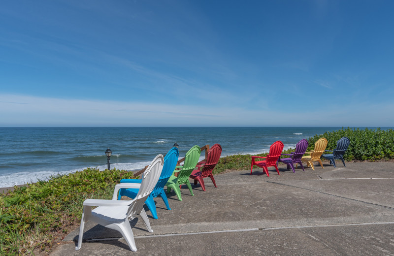 Patio at Cavalier Beachfront Condominiums.