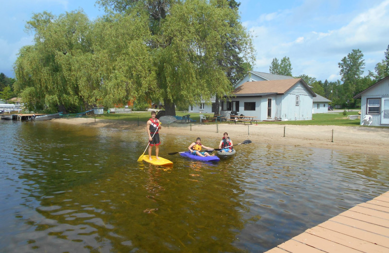 Kayaking at Lake George Resort.