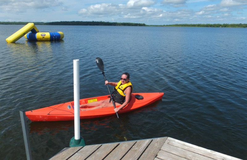 Kayaking at Timber Trails Resort.