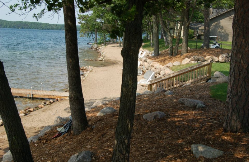 Beach at Kavanaugh's Sylvan Lake Resort.