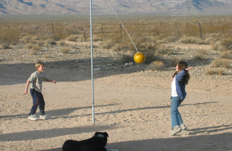 Tether ball at Stagecoach Trails Guest Ranch.