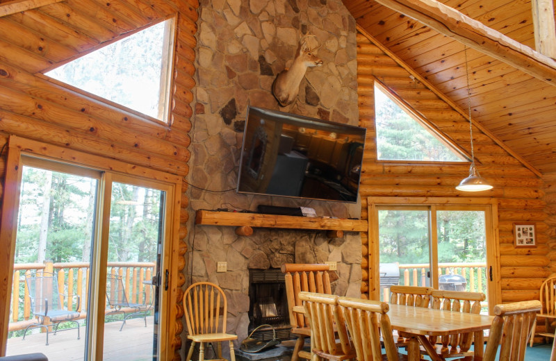 Rental living room at Sand County Vacation Rentals.