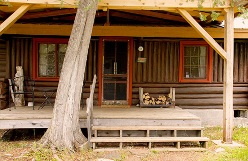 Exterior font cabin view at Heston's Lodge .