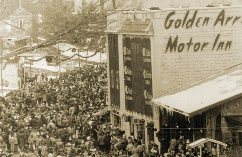 Historic photo of Golden Arrow Lakeside Resort.