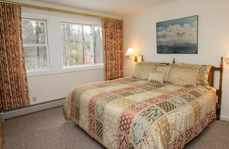 Rental bedroom at Stowe Vacation Rentals & Property Management.