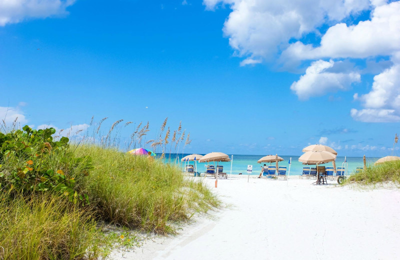 Beach at Tropical Shores Beach Resort.