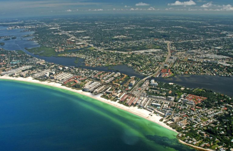 Aerial view of area at El Presidente Condos.