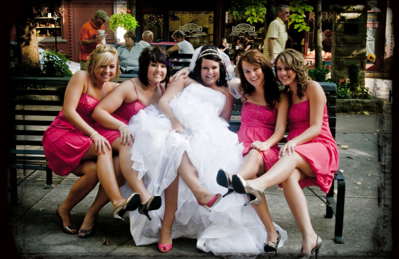 Bridal party at 1905 Basin Park Hotel.