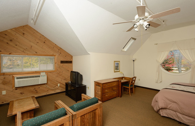 Guest room at Snowy Owl Inn and Resort.