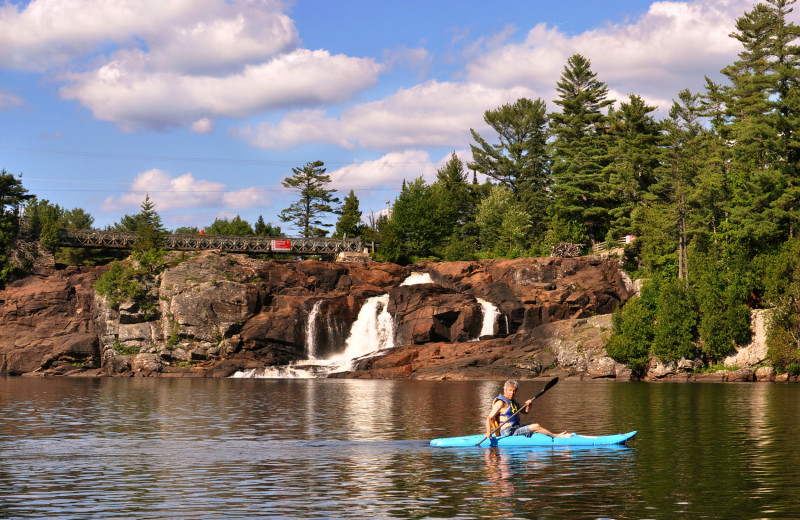 Kayaking at Shamrock Bay Resort.