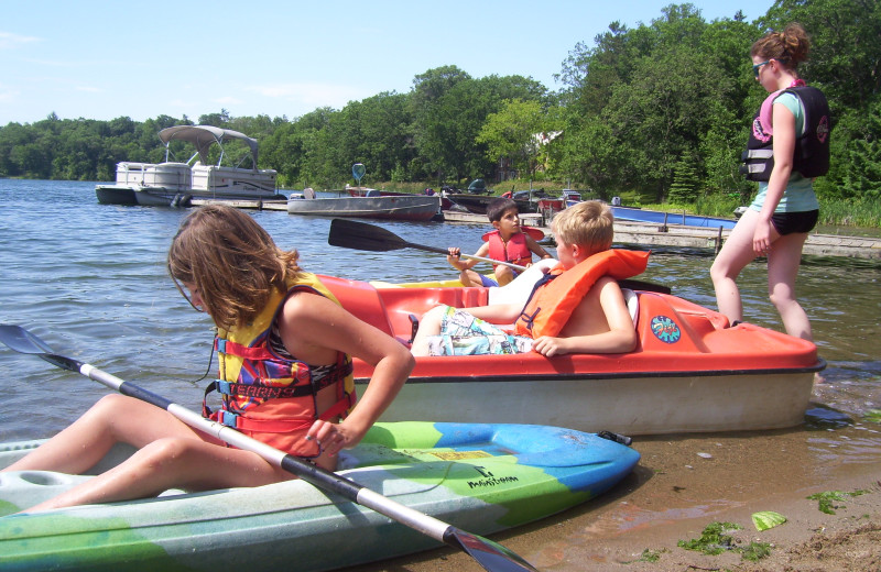 Kayaking at Shady Hollow Resort and Campground.