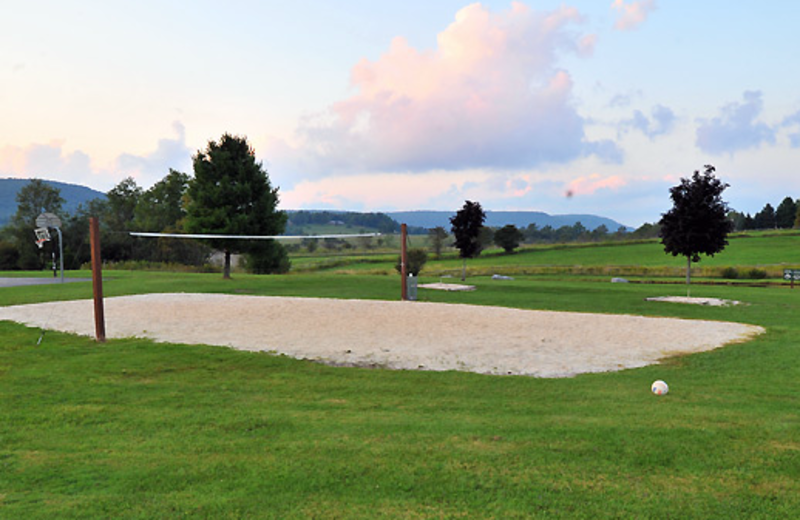 Volleyball courts at Deerfield Village Resort.