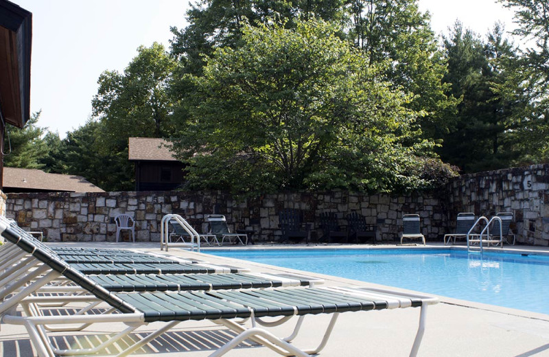 Outdoor pool at Giant City State Park Lodge.