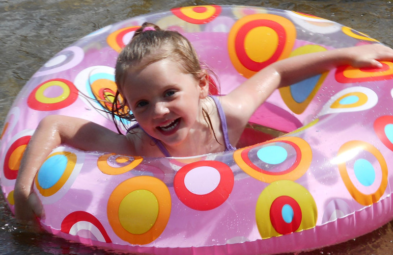 Kid swimming at Tamarac Bay Resort.