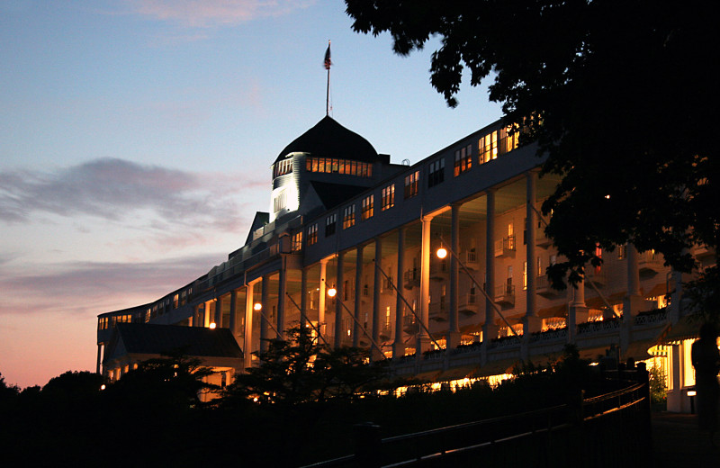 Exterior view of Grand Hotel.