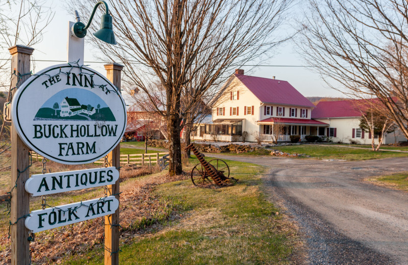 Exterior view of Inn at Buck Hollow Farm.