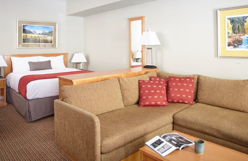 Guest room at Palisades Tahoe Lodge Rentals.