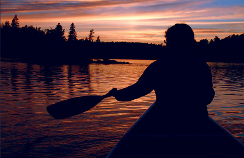 Canoeing at Surfside on Lake Superior.