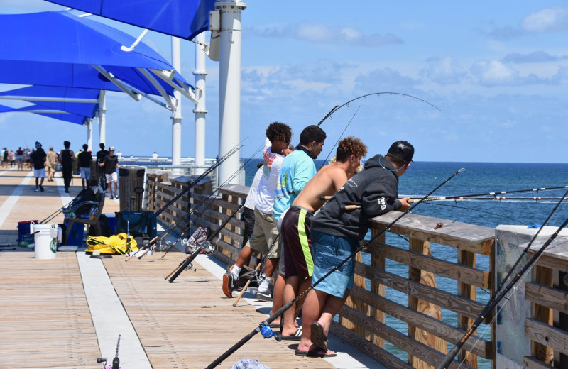 Fishing at Beach Vacation Rentals.