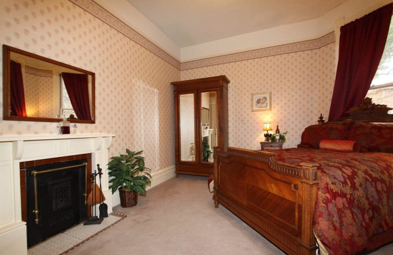 Guest room at Hennessey House Bed & Breakfast.