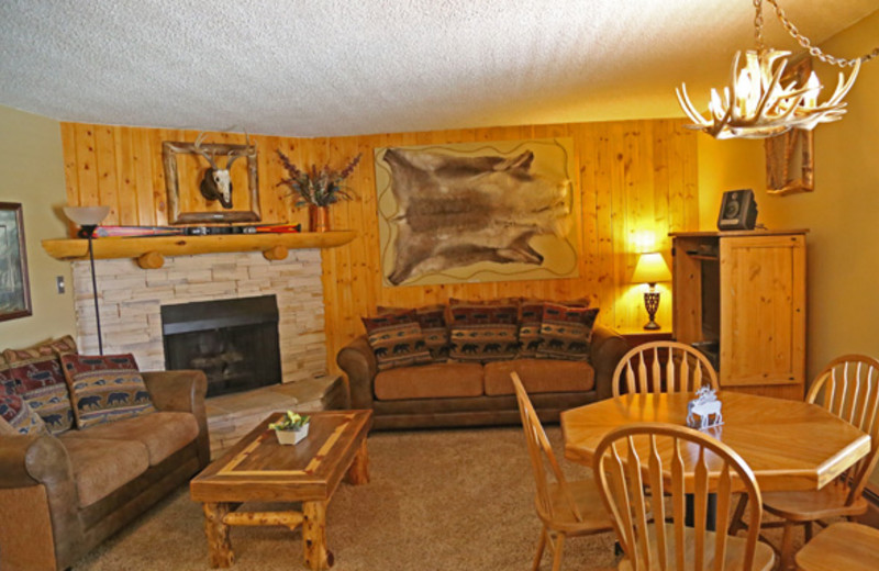 Rental living room at Range View Rentals.