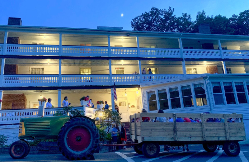 Hay ride at Capon Springs & Farms.