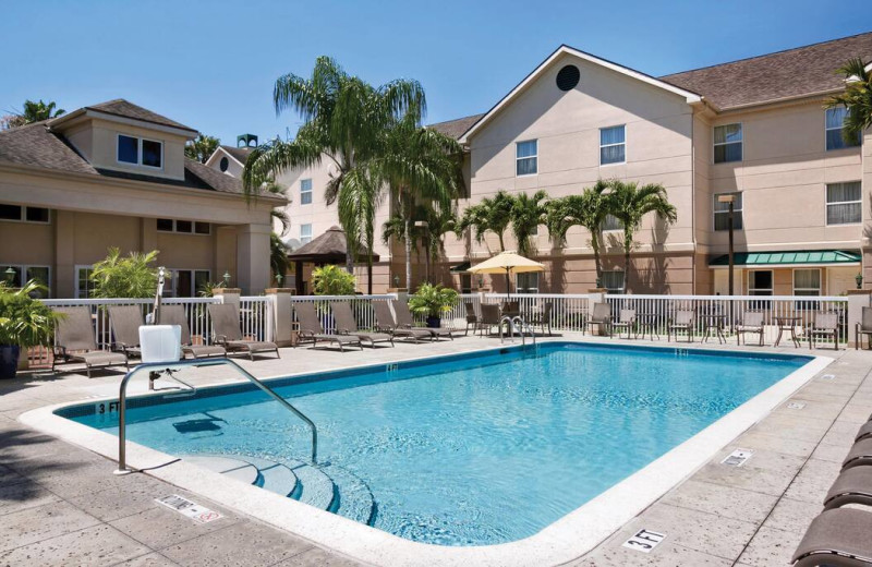 Outdoor pool at Homewood Suites by Hilton Ft. Myers.